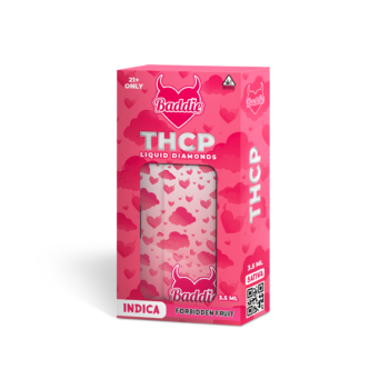 This is an image of Baddies Forbidden Fruit THCp vape