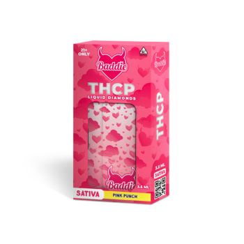 This is an image of Baddies Pink Punch THCp vape