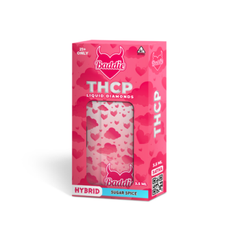 This is an image of Baddies Sugar Spice THCp disposable vape