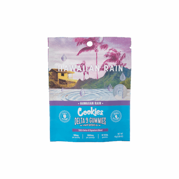 cookies d9 hawaiian rain 10ct gummies