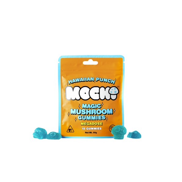 This is a Mochi's Hawaiian Punch magic mushroom gummies image