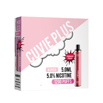 HQD's Apple Peach nicotine disposable vapes