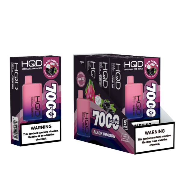 HQD's Black Dragon Nicotine Disposable vape