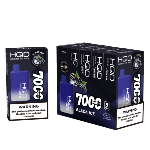 HQD's Black Ice Nicotine Disposable vape