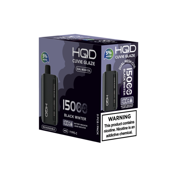 HQD's Black Winter Nicotine Disposable Vapes