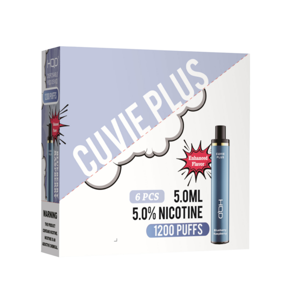 HQD's Blueberry Raspberry nicotine disposable vapes