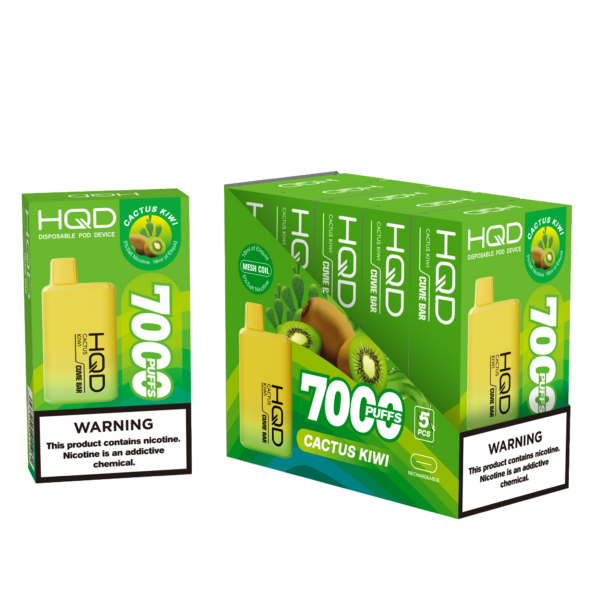 HQD's Cactus Kiwi Nicotine Disposable vape