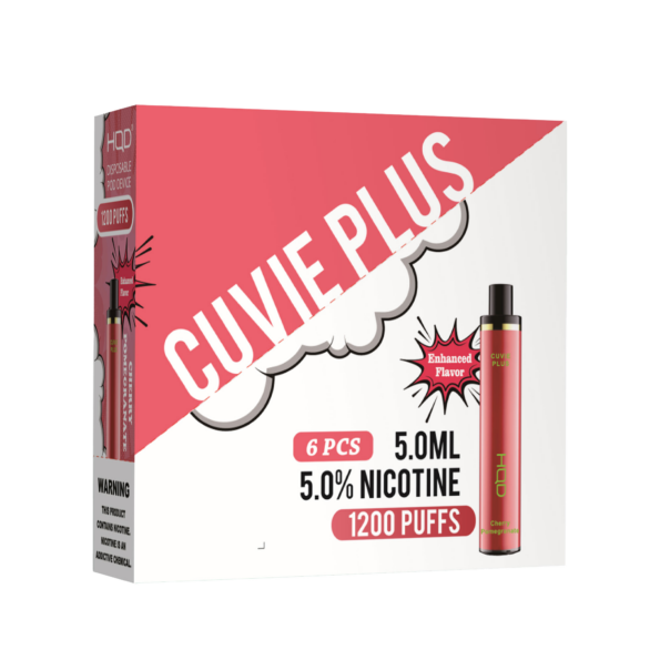 HQD's Cherry Pomegranate nicotine disposable vapes