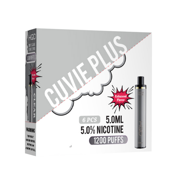 HQD's Clear nicotine disposable vapes