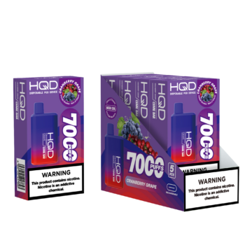 HQD's Cranberry Grape Nicotine Disposable vape