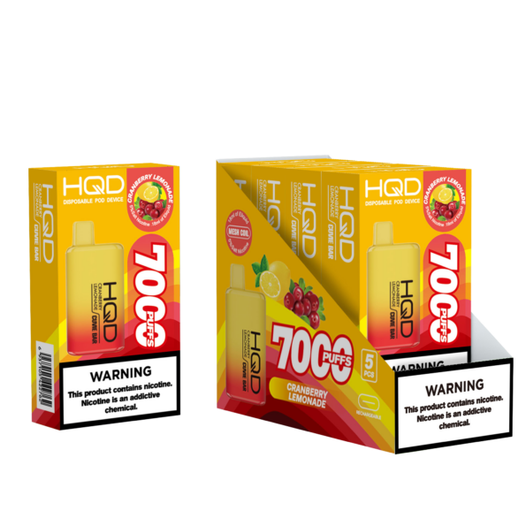 HQD's Cranberry Lemonade Nicotine Disposable vape