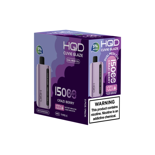 HQD's Crazi Berry Disposable Nicotine Vapes