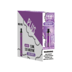 HQD's Gushin Grape nicotine disposable vapes