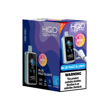HQD's Blue Razz Slushy Nicotine Disposable Vapes