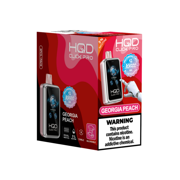 HQD's Georgia Peach Nicotine Disposable Vapes