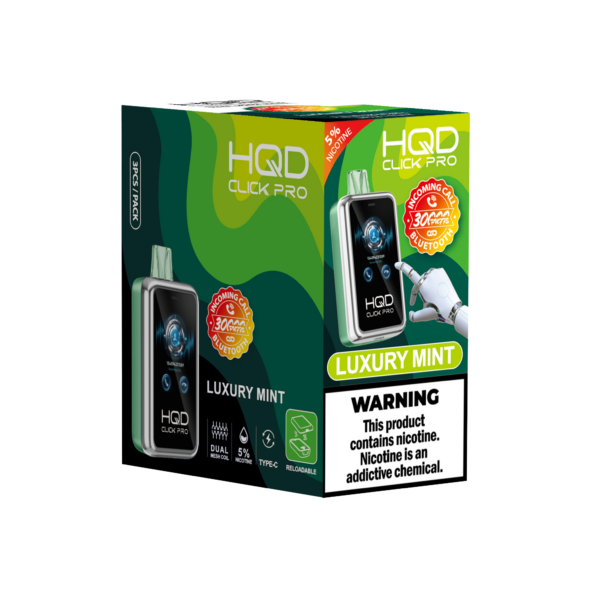 HQD's Luxury Mint Nicotine Disposable Vapes