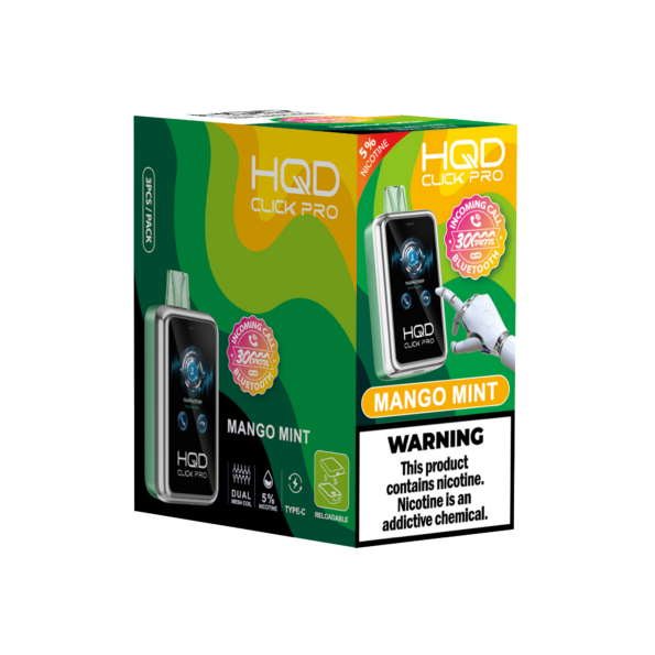 HQD's Mango Mint Nicotine Disposable Vapes