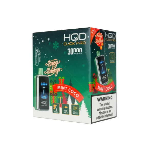 HQD's Mint Coco Nicotine Disposable Vapes