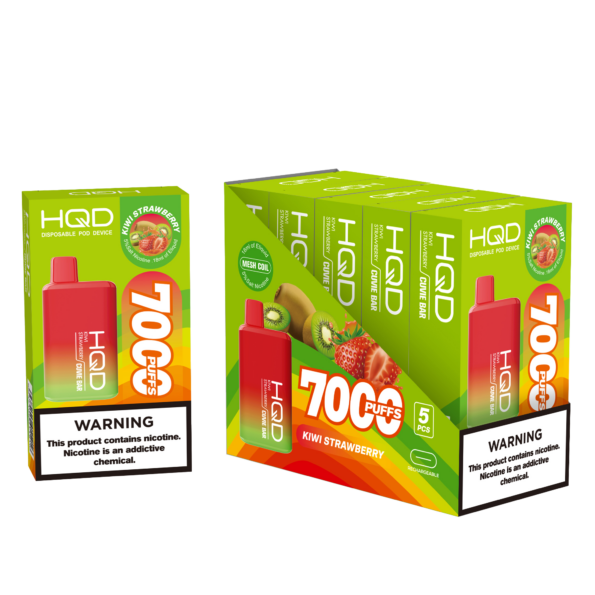 HQD's Kiwi Strawberry Nicotine Disposable vape