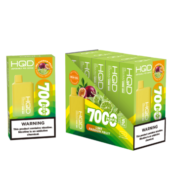 HQD's Lime Passion Fruit Nicotine Disposable vape
