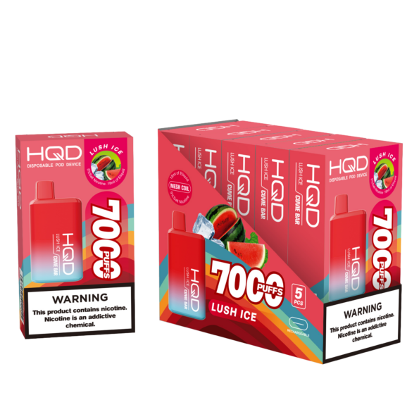HQD's Lush Ice Nicotine Disposable vape