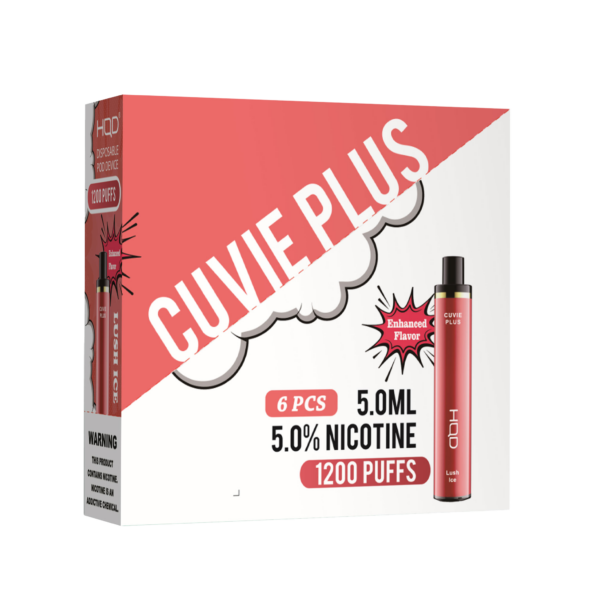HQD's Lush Ice nicotine disposable vapes