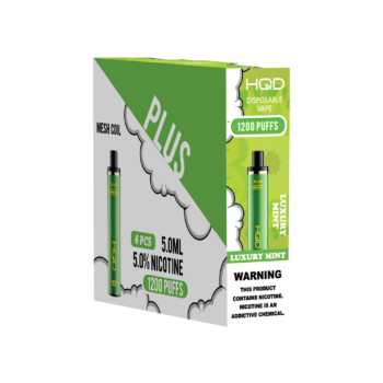 HQD's Luxury Mint nicotine disposable vapes