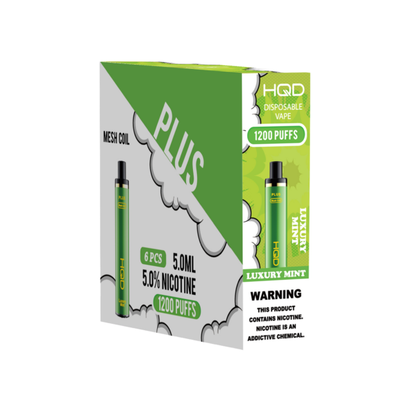 HQD's Luxury Mint nicotine disposable vapes
