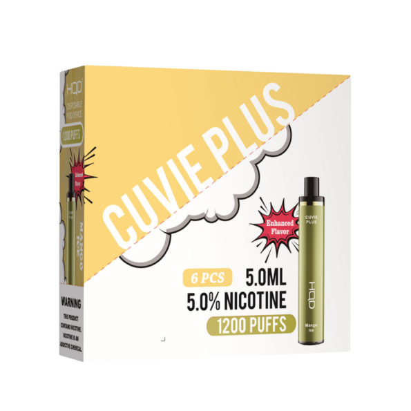HQD's Mango Ice nicotine disposable vapes