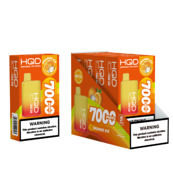 HQD's Orange Ice Nicotine Disposable vape