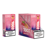 HQD's Peach Berry Nicotine Disposable vape