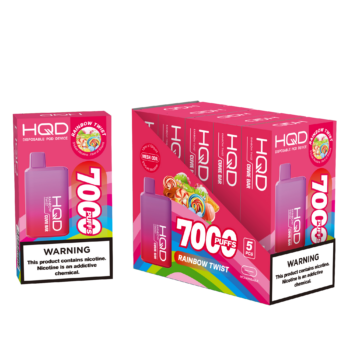 HQD's Rainbow Twist Nicotine Disposable vape