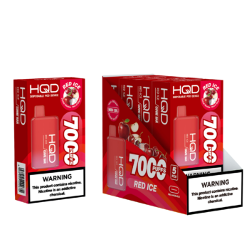 HQD's Red Ice Nicotine Disposable vape