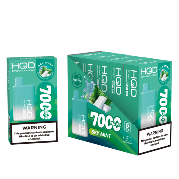 HQD's Sky Mint Nicotine Disposable vape