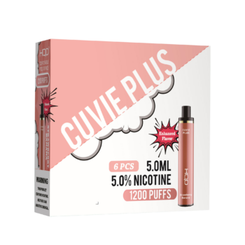 HQD's Strawberry Banana nicotine disposable vapes