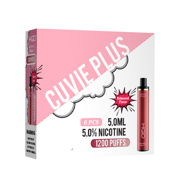 HQD's Strawberry Dragon Fruit nicotine disposable vapes