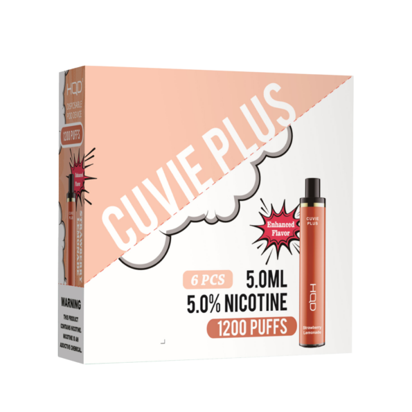 HQD's Strawberry Lemonade nicotine disposable vapes