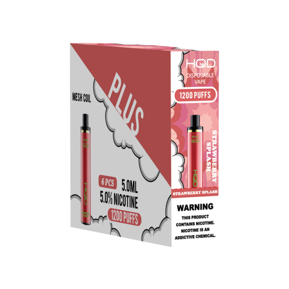 HQD's Strawberry Splash nicotine disposable vapes