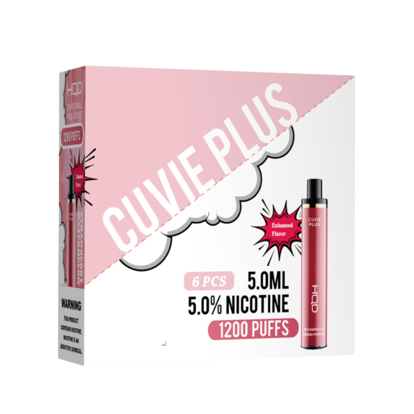 HQD's Strawberry Watermelon nicotine disposable vapes