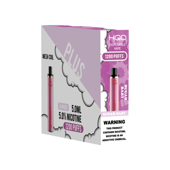 HQD's sugar baby nicotine disposable vapes