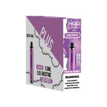 HQD's Triple Berry nicotine disposable vapes