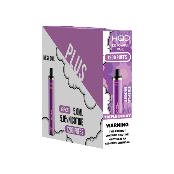 HQD's Triple Berry nicotine disposable vapes