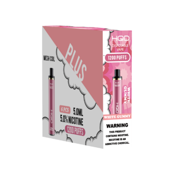 HQD's white gummy nicotine disposable vapes