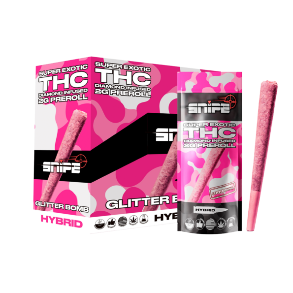 Snipe's Pink Diamond Glitter Bomb Pre-Roll